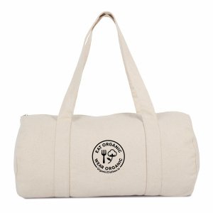 'Eat Organic Wear Organic' - Organic Cotton Dufflebag