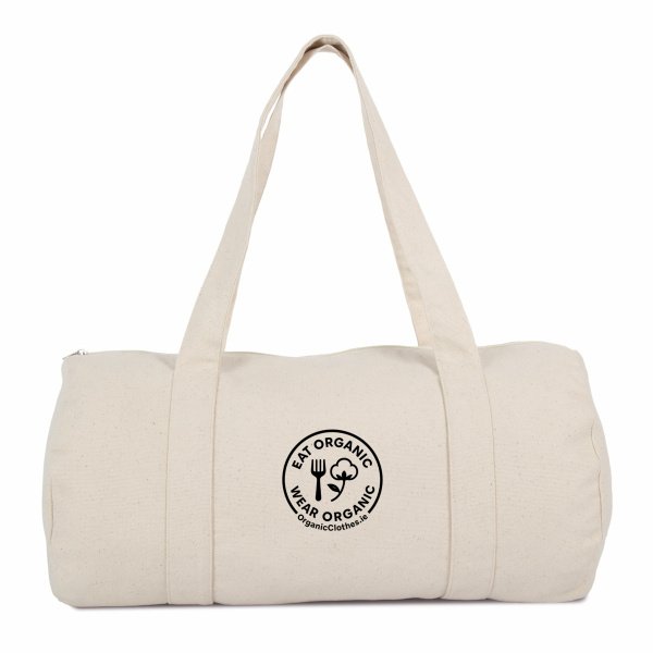 'Eat Organic Wear Organic' - Organic Cotton Dufflebag