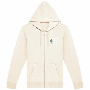 'Eat Organic Wear Organic' - Organic Cotton Zip-Up Hoodie Unisex