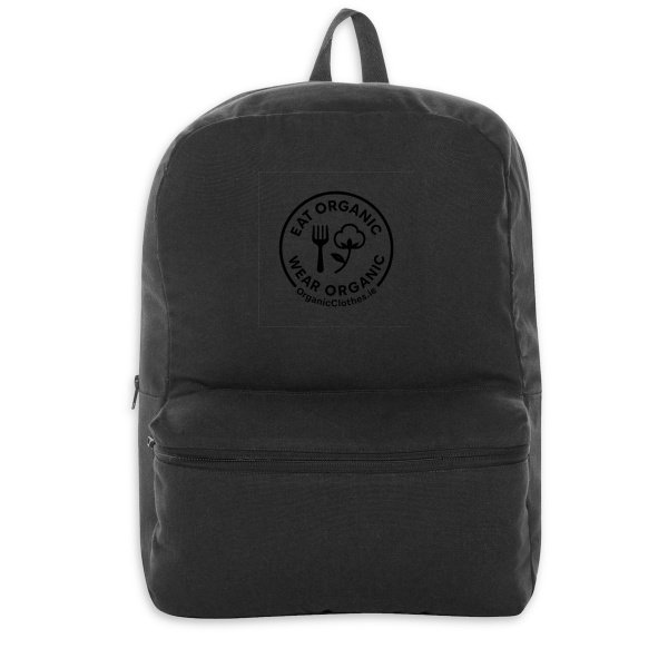 'Eat Organic Wear Organic' - Recycled Cotton Backpack