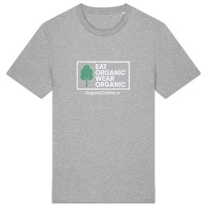 'Eat Organic Wear Organic' - Organic Cotton Heavyweight T-shirt Unisex