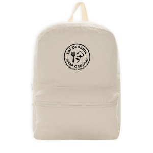 'Eat Organic Wear Organic' - Recycled Cotton Backpack