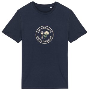 'Eat Organic Wear Organic' - Organic Cotton Lightweight T-Shirt Unisex