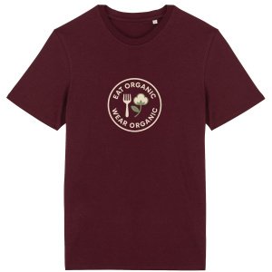 'Eat Organic Wear Organic' - Organic Cotton Lightweight T-Shirt Unisex