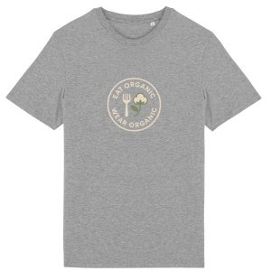 'Eat Organic Wear Organic' - Organic Cotton Lightweight T-Shirt Unisex