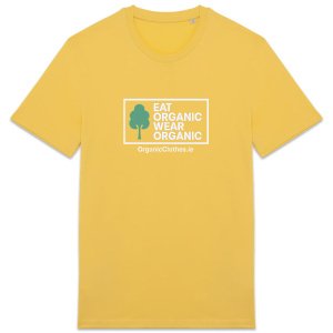 'Eat Organic Wear Organic' - Organic Cotton Heavyweight T-shirt Unisex