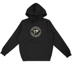 'Eat Organic Wear Organic' - Organic Cotton Lightweight Hoodie Unisex