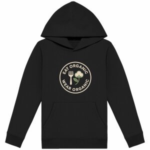 'Eat Organic Wear Organic' - Organic Cotton Kids Lightweight Hoodie