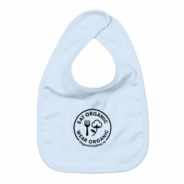 'Eat Organic Wear Organic' - Organic Cotton Baby Bib