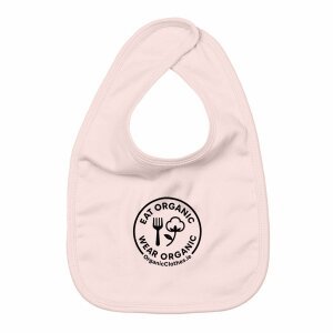 'Eat Organic Wear Organic' - Organic Cotton Baby Bib