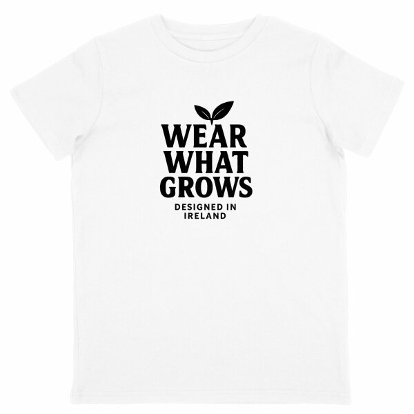 'Wear What Grows' - Organic (IC) Cotton Lightweight T-shirt Kids