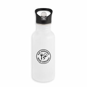 'Eat Organic Wear Organic' - Stainless Steel Water Bottle