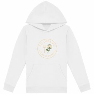 'Eat Organic Wear Organic' - Organic Cotton Kids Lightweight Hoodie