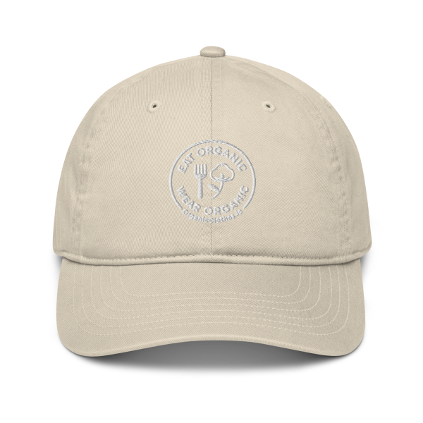 'Eat Organic Wear Organic' - Organic Denim Baseball Cap - Image 5