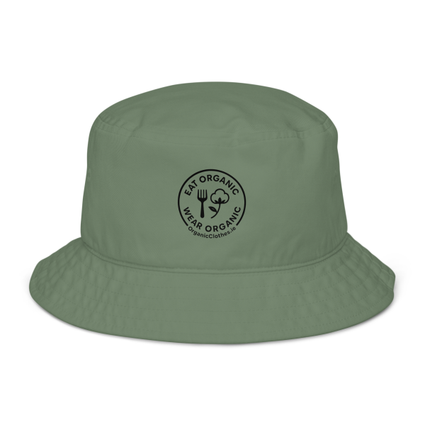'Eat Organic Wear Organic' - Organic Cotton Bucket Hat - Image 2