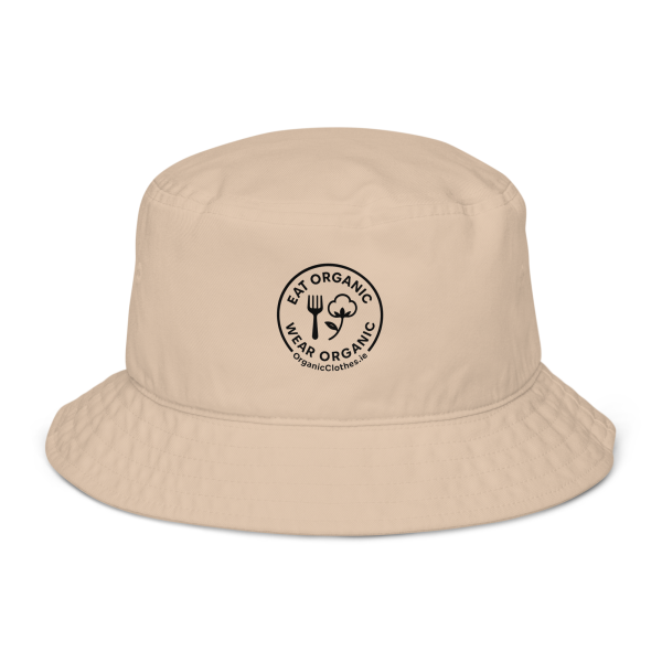 'Eat Organic Wear Organic' - Organic Cotton Bucket Hat - Image 4