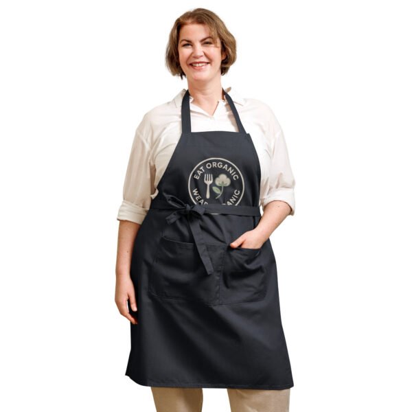 'Eat Organic Wear Organic' - Organic Cotton Apron - Image 5