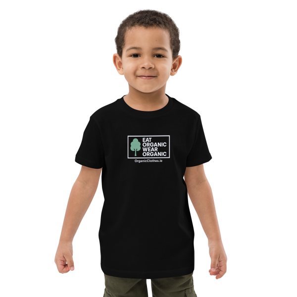 'Eat Organic Wear Organic' - Organic Cotton Kids T-Shirt Unisex