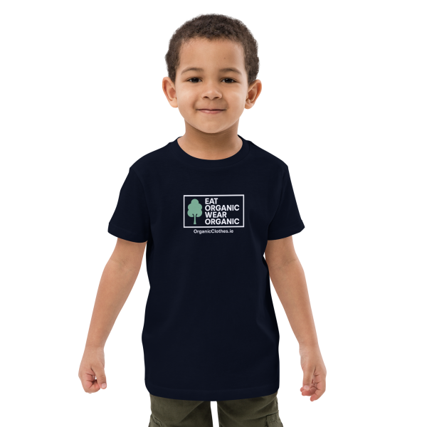 'Eat Organic Wear Organic' - Organic Cotton Kids T-Shirt Unisex - Image 4