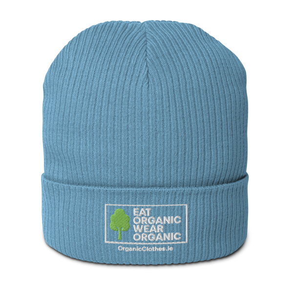 'Eat Organic Wear Organic' - Organic Cotton Beanie - Image 5