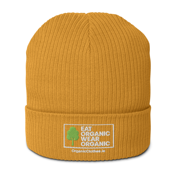 'Eat Organic Wear Organic' - Organic Cotton Beanie - Image 6