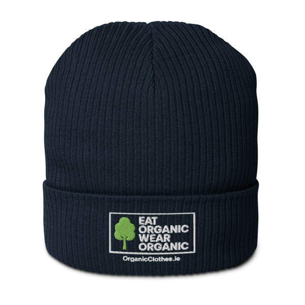 'Eat Organic Wear Organic' - Organic Cotton Beanie - Image 3