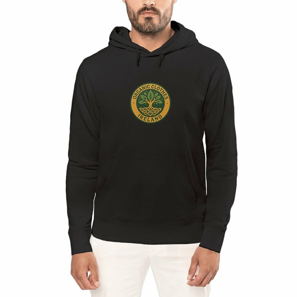 'Organic Badge' Lightweight Hoodie Unisex