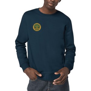 'Organic Badge' Lightweight Sweatshirt Unisex