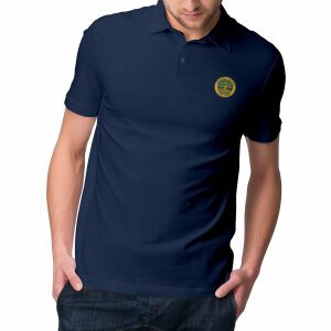 'Organic Badge' Lightweight Polo Shirt Men's