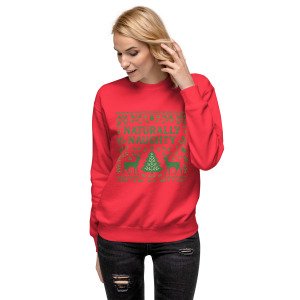‘Naturally Naughty’ – Organic Cotton Christmas Sweater Unisex